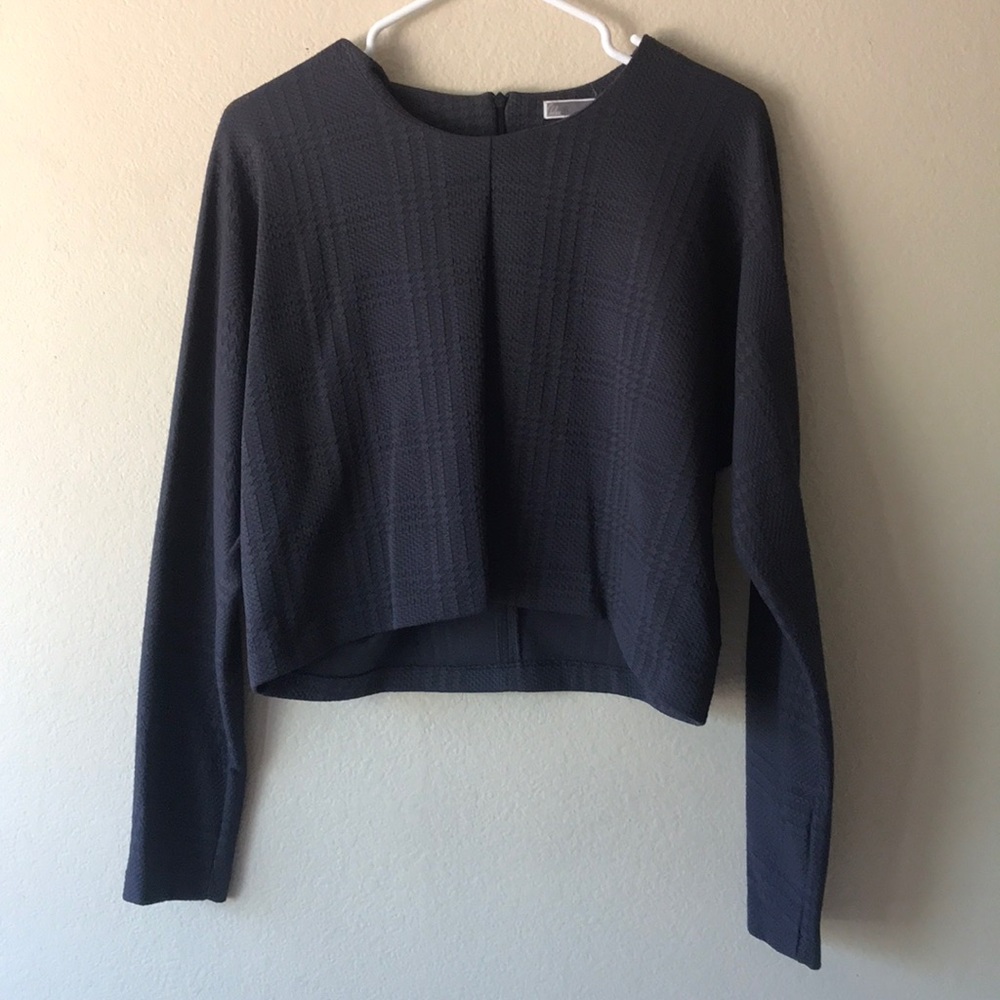 Navy Blue Long Sleeve Top- Size Medium